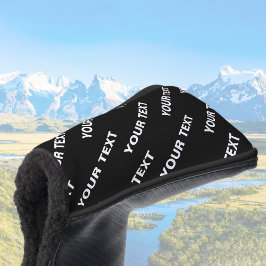 Fetter wiederholbarer bearbeitbarer Name | Einfach Golf Headcover