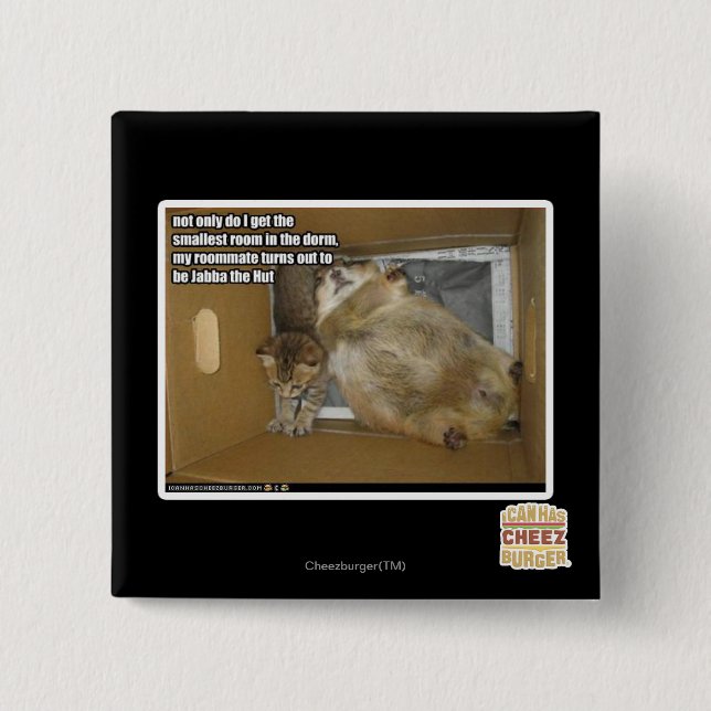 Fetter Zimmergenosse Button (Vorderseite)