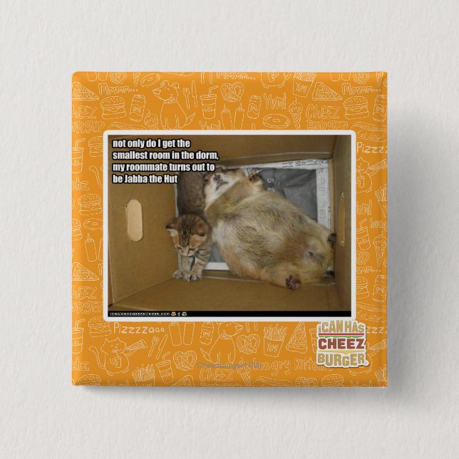 Fetter Zimmergenosse Button (Vorderseite)