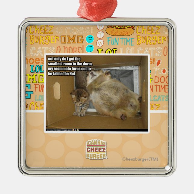 Fetter Zimmergenosse Ornament Aus Metall (Vorne)