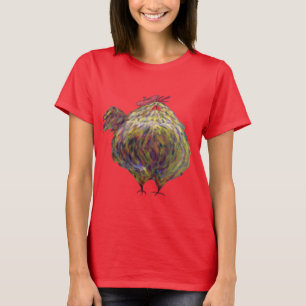 Fettes Huhn mit Barett will, um nach Provence zu T-Shirt
