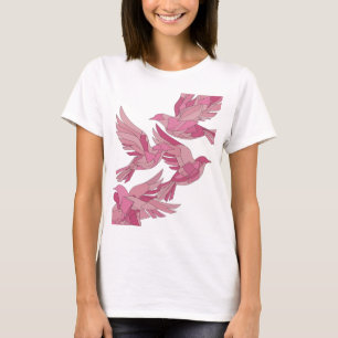 Fettes Pink ABSTRAKTE KUNST Grafikdesign T-Shirt