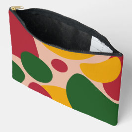 Fettes Retro-Abstraktes-Formen-Muster  Zubehörtasche