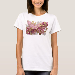 Fettes Rosa ABSTRACT ART Kunstprint T-Shirt