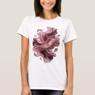 Fettes Silber ABSTRACT ART Grafik T-Shirt