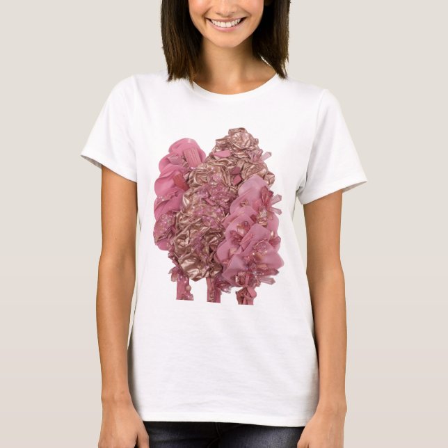 Fettes Silber ABSTRACTE KUNST Moderne Gestaltung T-Shirt (Vorderseite)