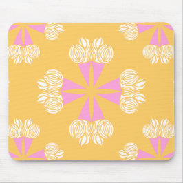 Fettes Sommerblumenbouquet auf Gold Mousepad