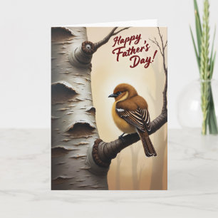 Fettes Vogel Vatertagskarte Karte
