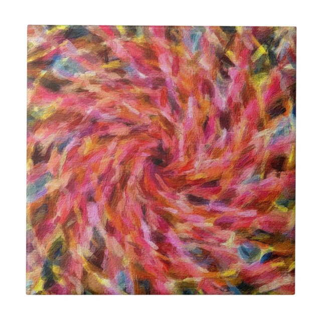 Fettfarbige abstrakte Designfolie Fliese (Vorderseite)