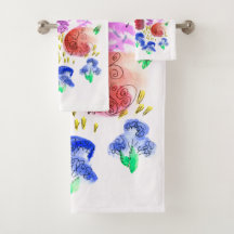 Fettfarbige Blumenmatte
