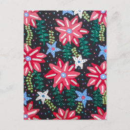 Fettflorale Anordnung Postkarte