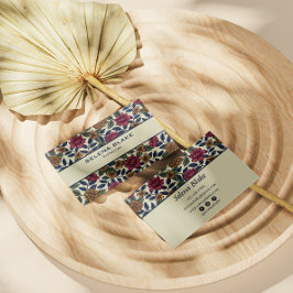 Fettflorale Elegance | Stilvoll modern Visitenkarte