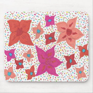 Fettflorales Muster Mousepad