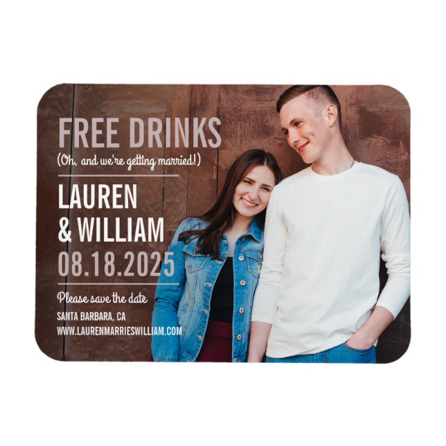 Fettformatierte Anforderung Speichern des Datumsfe Magnet (Horizontal)