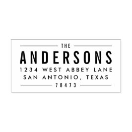 Fettformatierte Briefmarke von Impressions-Adresse Permastempel