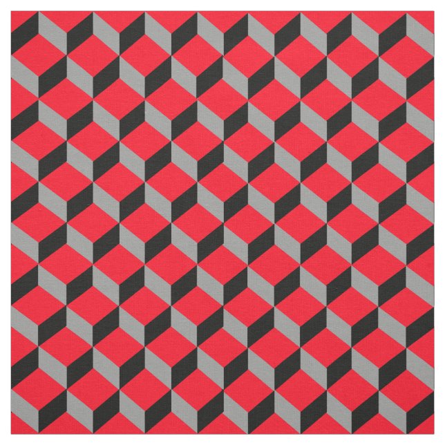 Fettformatierte optische 3D-Illusion Gemustert Stoff (Muster)