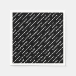 Fettformatierter bearbeitbarer Name | Einfach Schw Serviette