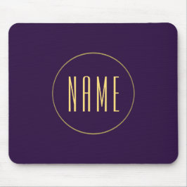 Fettformatierter, dunkler, Lila Rundkurzwelkreis Mousepad