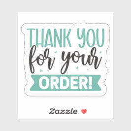 Fettformatiertes Skript für Kleinunternehmen Aufkleber