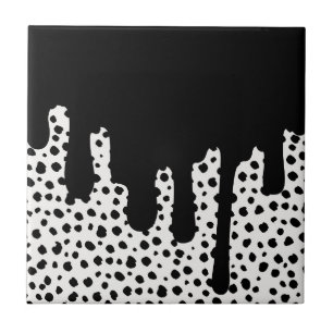 Fettformatierung in Schwarz - Retro-Keramik Fliese