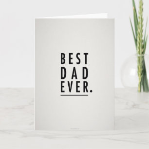 Fettgedruckte Karte: Bester Vater Aller Zeiten Karte