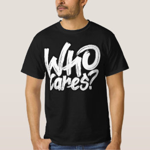 Fettgedruckte Minimal-Typografie, die niemanden in T-Shirt