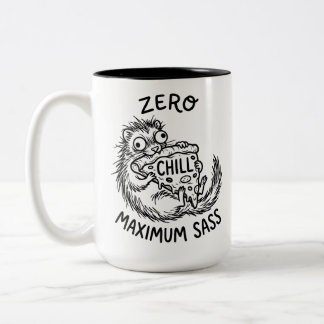 Fettgedruckter Zwei-Ton-Becher mit lustigem Zitat Zweifarbige Tasse