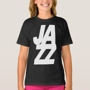 Fettgedrucktes Jazz-Musik-Logo-Design T-Shirt
