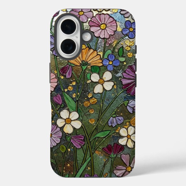 Fettgewebte Wildblumen Case-Mate iPhone Hülle (Rückseite)