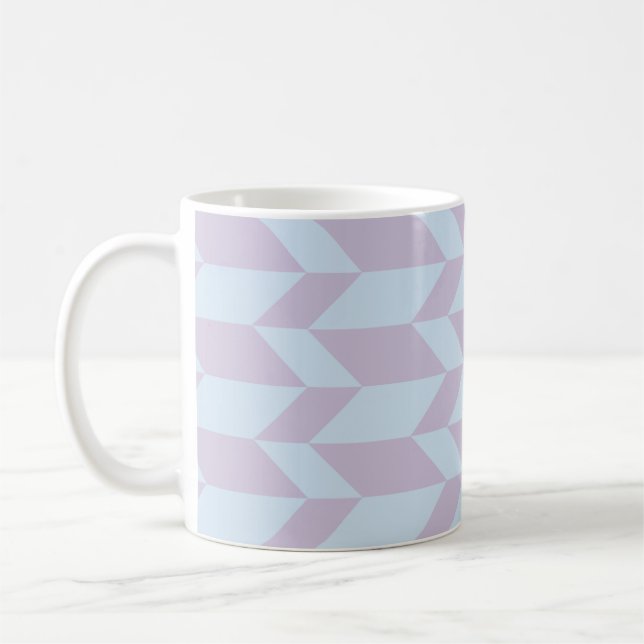Fettgewebte, zweiteilige, Zickzack Stripe-Pulver-P Kaffeetasse (Links)
