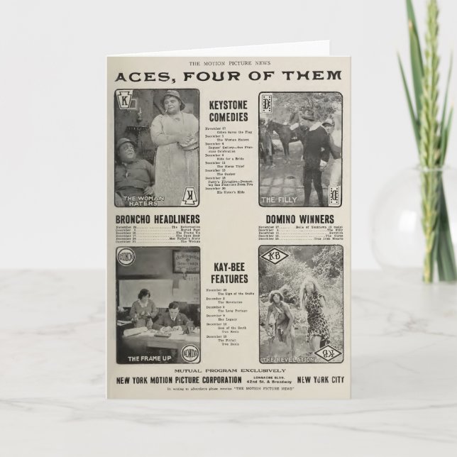 Fetthaltiges Arbuckle 1913 Ausstelleranzeigen des Karte (Vorderseite)