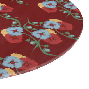 Fettige mexikanische Blumenranken Schneidebrett