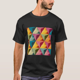 Fettiges geometrisches Dreiecks Muster  T-Shirt