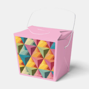 Fettiges geometrisches Dreiecksmuster Geschenkschachtel