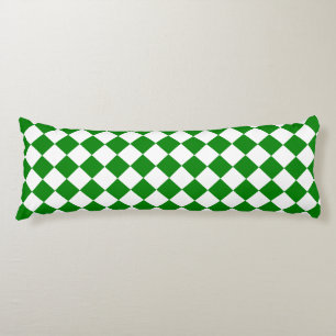 Fettiges Grün-Weiß-Chevron-Muster 20" x 54" Seitenschläferkissen
