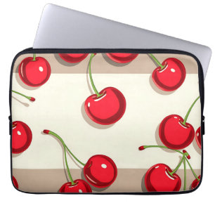 Fettiges Kirschenmuster Retro-Sommer-Vibes Laptopschutzhülle