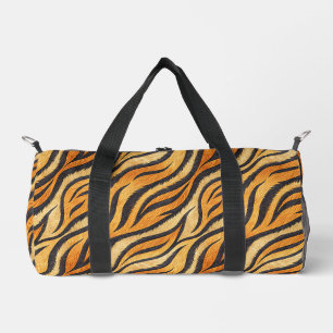 Fettiges Tigerstreifenmuster – Exotischer Tierdruc Duffle Bag