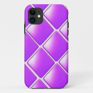 Fettiges violettes Diamantmuster iPhone 11 Hülle