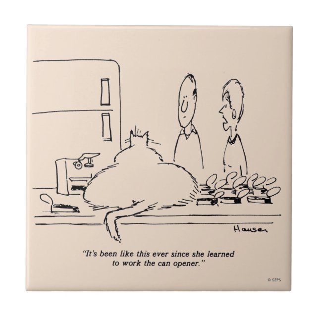 Fettkatze Fliese (Vorderseite)