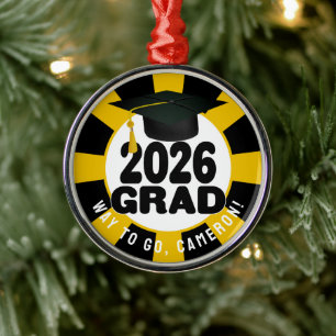 Fettklasse des Abschlusses 2026 Ornament Aus Metall