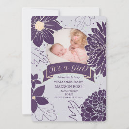 Fettleber Botanisch Es ist eine Geburtsankündigung Ankündigung