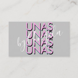 Fettlehnen Eyelashes Salon Nails Unas Pink Visitenkarte