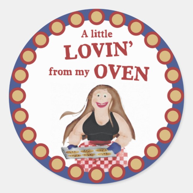 Fettleotarbäcker mit Keksen, Aufkleber backen (Vorderseite)