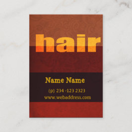 Fettmoderne Typografie-Friseursalons Terminkarte