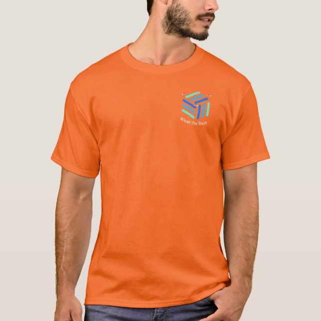Fettorangefarbener T - Shirt | BienenInspiriert En (Vorderseite)