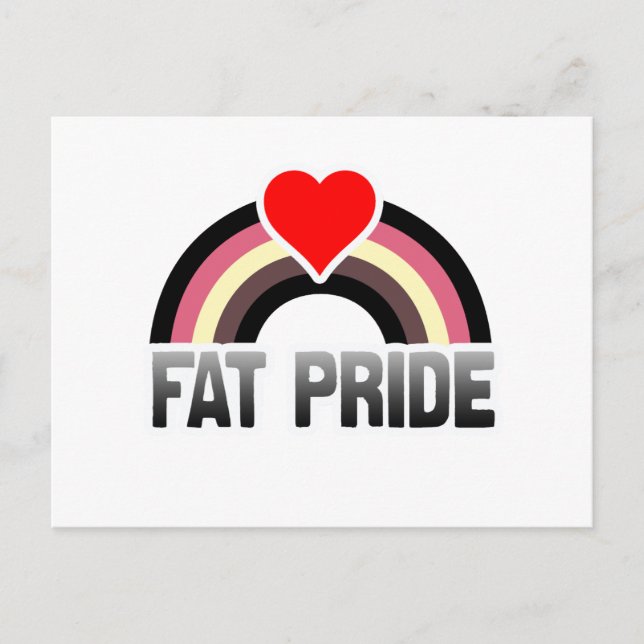Fettpride Postkarte (Vorderseite)
