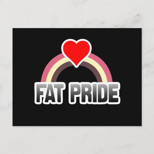 Fettpride Postkarte (Vorderseite)
