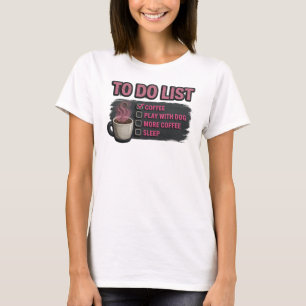 Fettrosa KAFFEE SPIEL MIT DEM HUND Original-Design T-Shirt