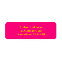 Fettrosa Orange Geburtstagsfeier Anschrift