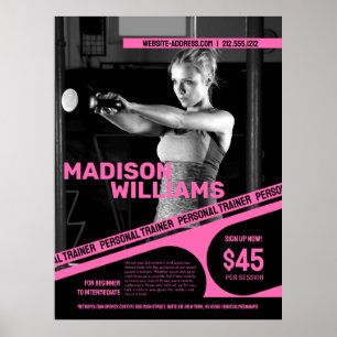 Fettrosa Personal Trainer Foto Poster
